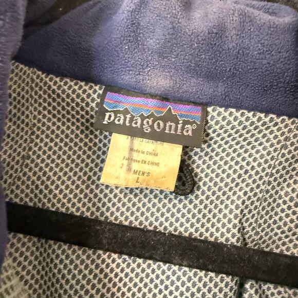 Patagonia Men's Vintage Ski Jacket Full Zip Hooded Waterproof Blue Large - Picture 3 of 14
